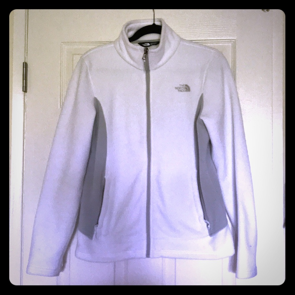 White North Face fleece jacket